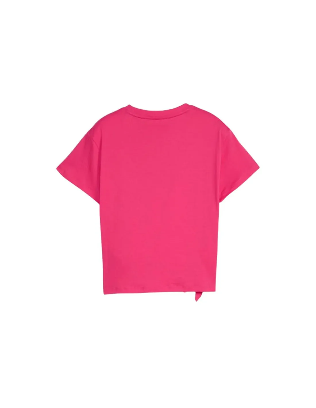 Camiseta Puma Essentials+ Knotted Rosa Infantil