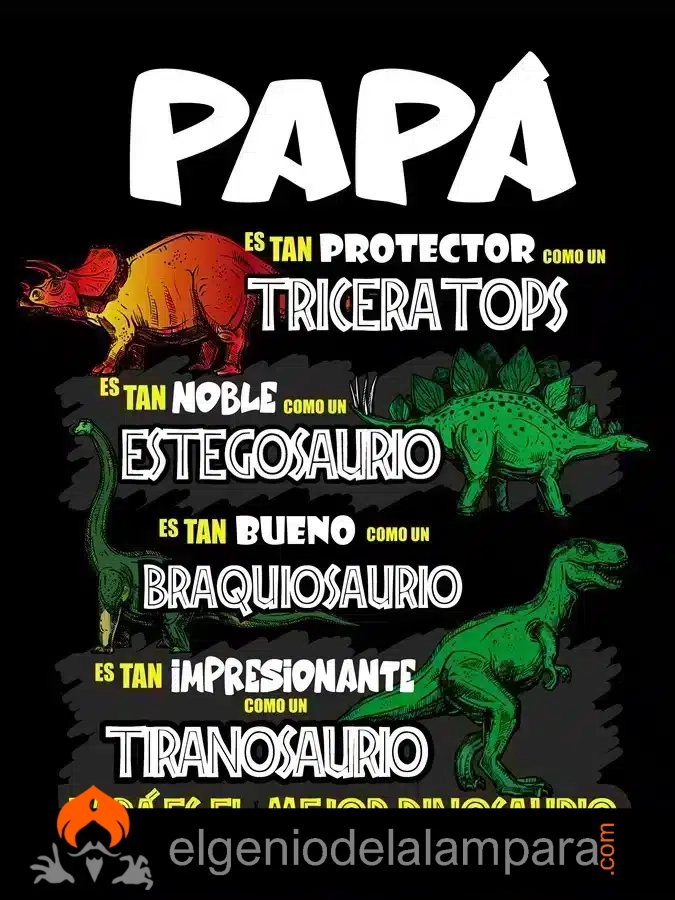 Camsieta dinosaurios dia del padre