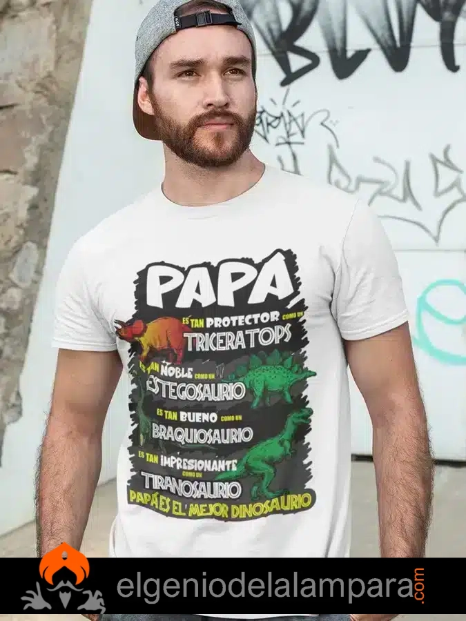 Camsieta dinosaurios dia del padre