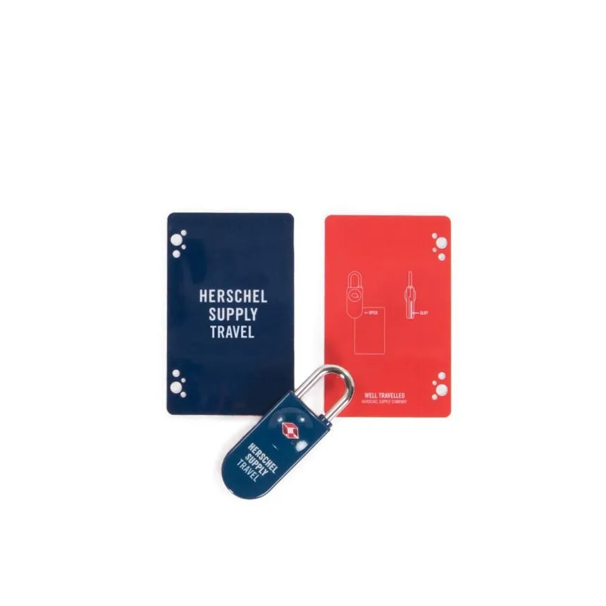 Candado Herschel TSA Card Lock Navy/Red