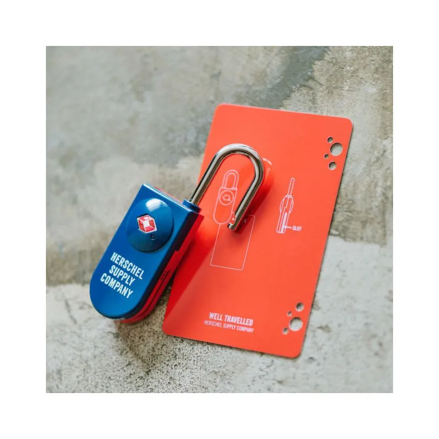 Candado Herschel TSA Card Lock Navy/Red