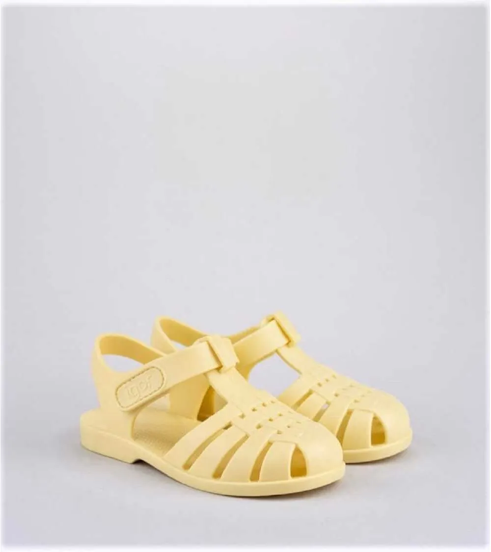 CANGREJERA PLAYA IGOR VELCRO CLÁSICA AMARILLO VAINILLA
