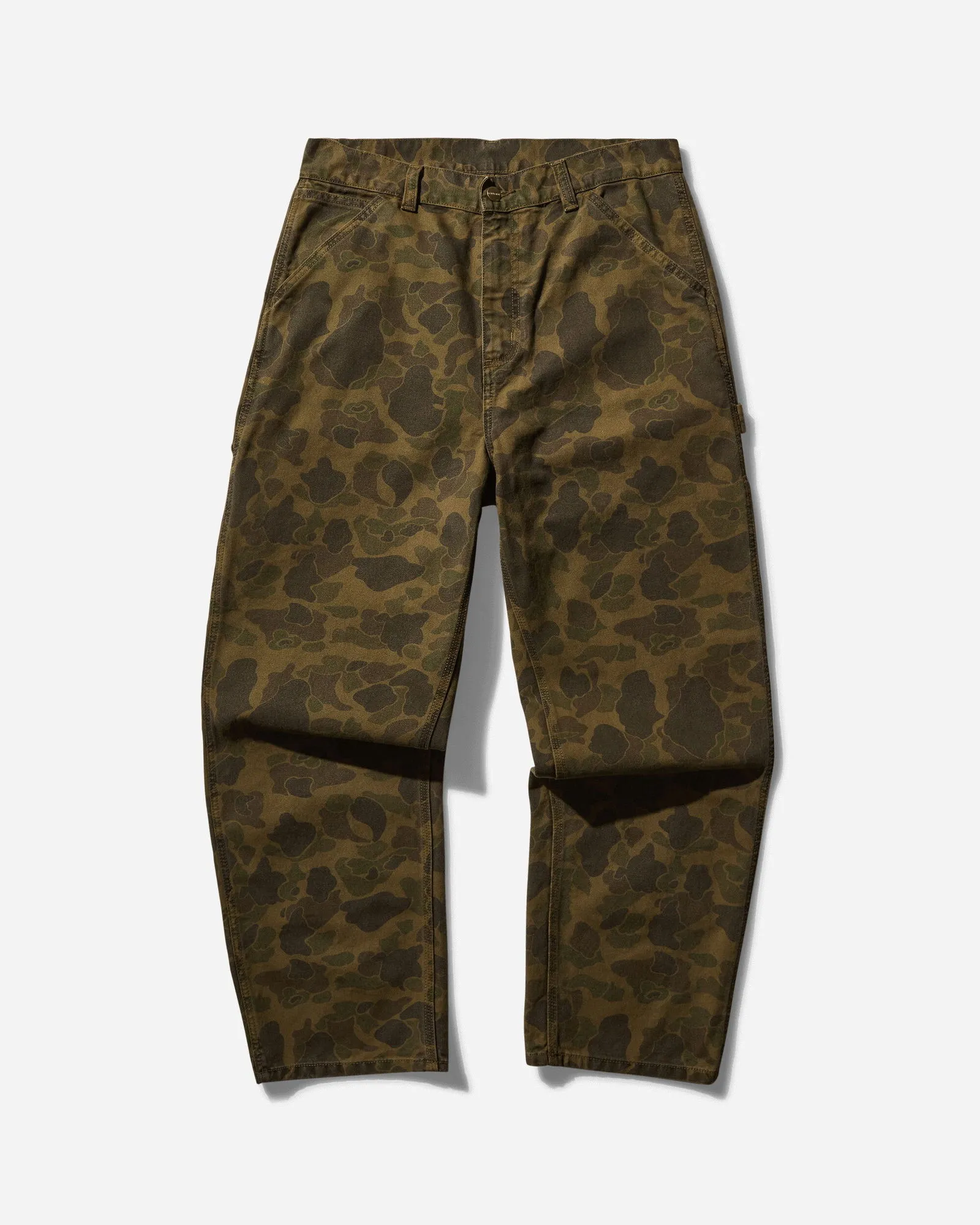 Carhartt WIP Duck Single Knee Pants Camo Duck Green / Office Green