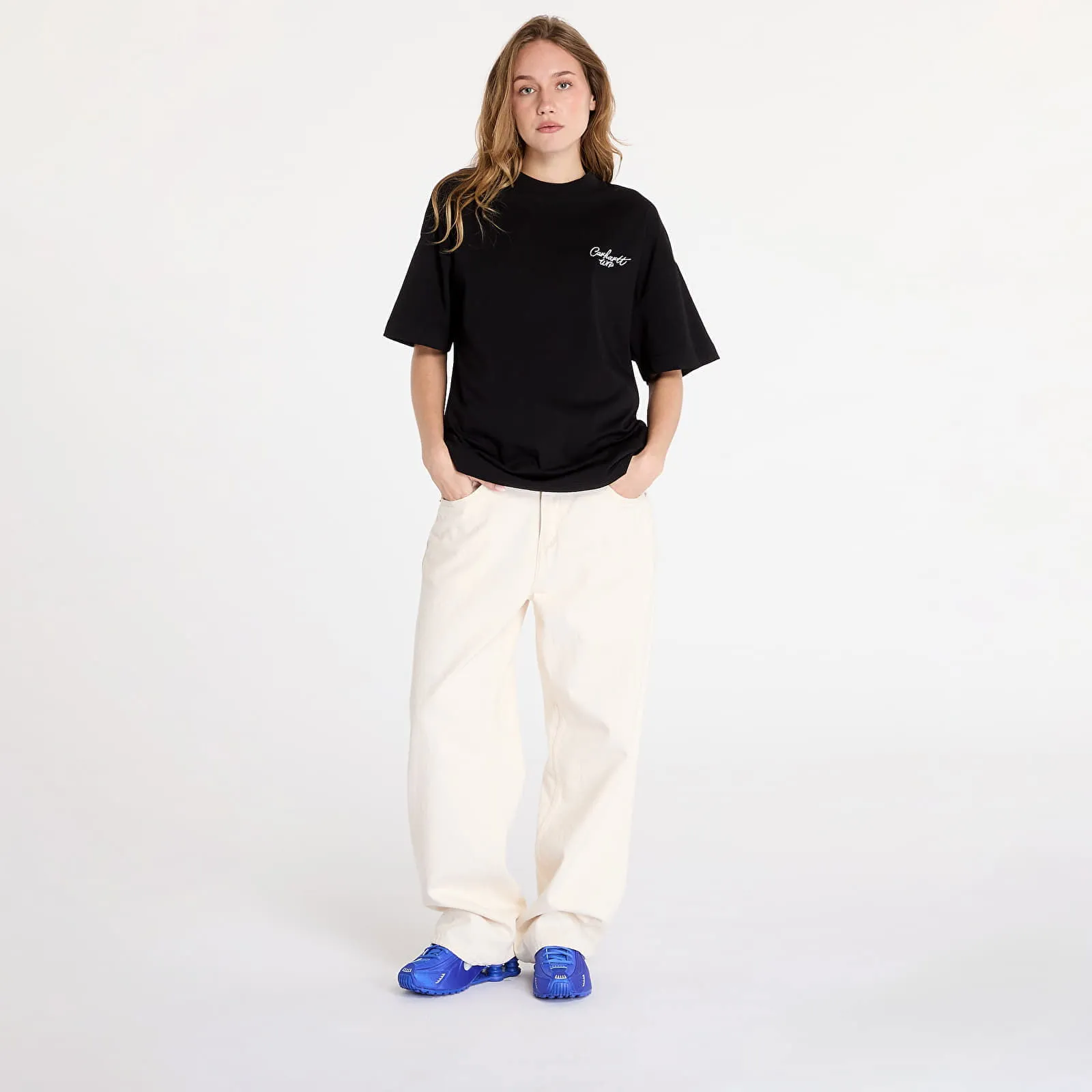 CARHARTT WIP TSHIRT S/S SIGNATURE SCRIPT TSHIRT UNISEX BLACK/ WAX L