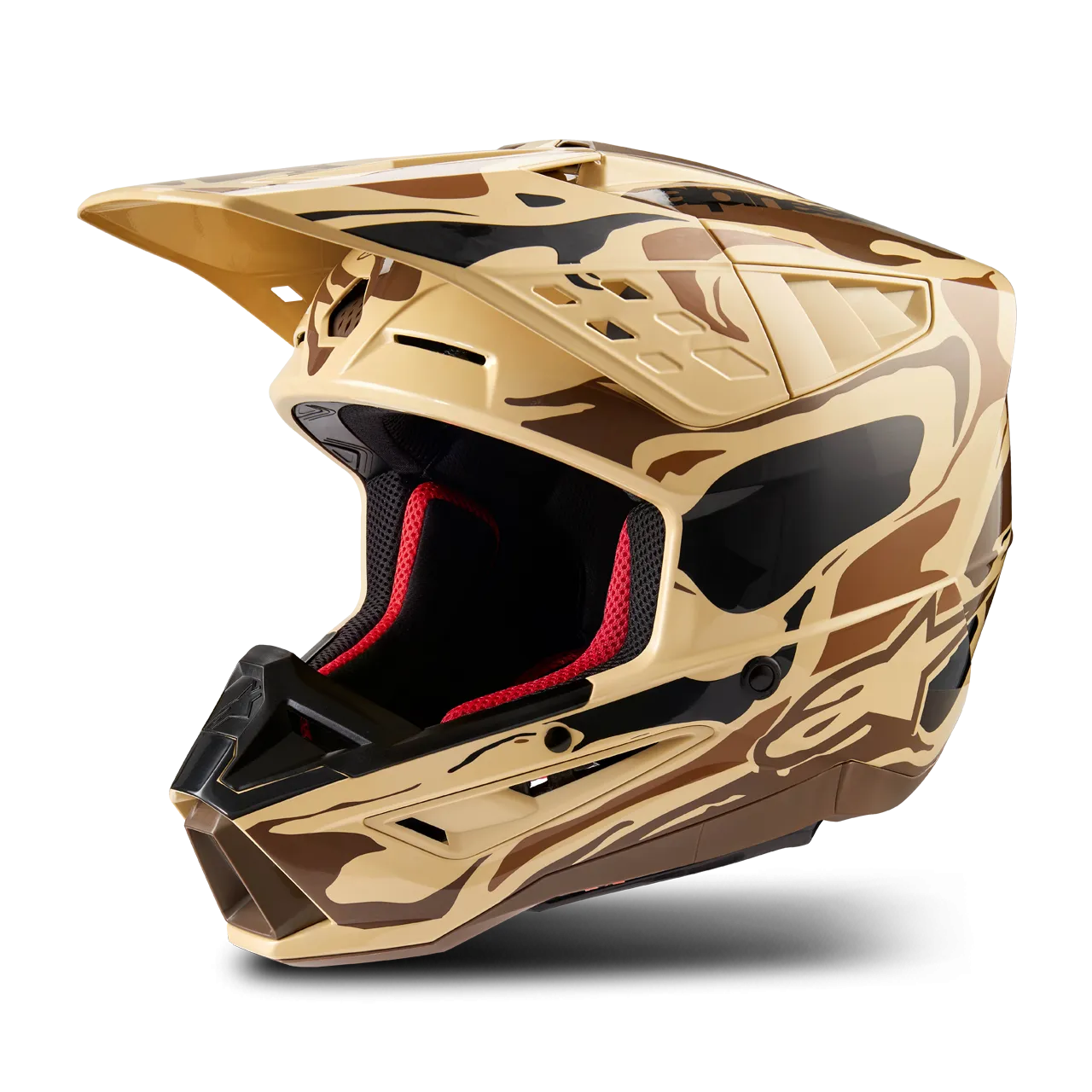 Casco de Cross Alpinestars SM5 Mineral Marrón Canguro