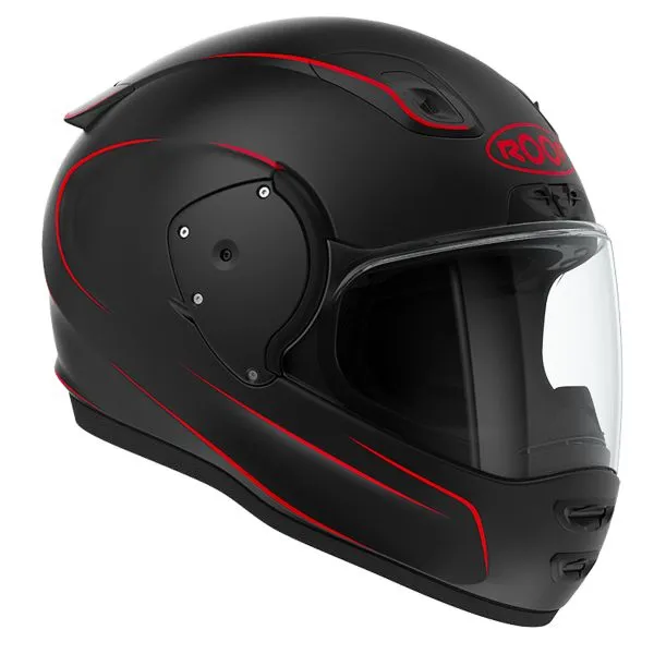 Casco Roof RO200 Neon Mat Black Red 