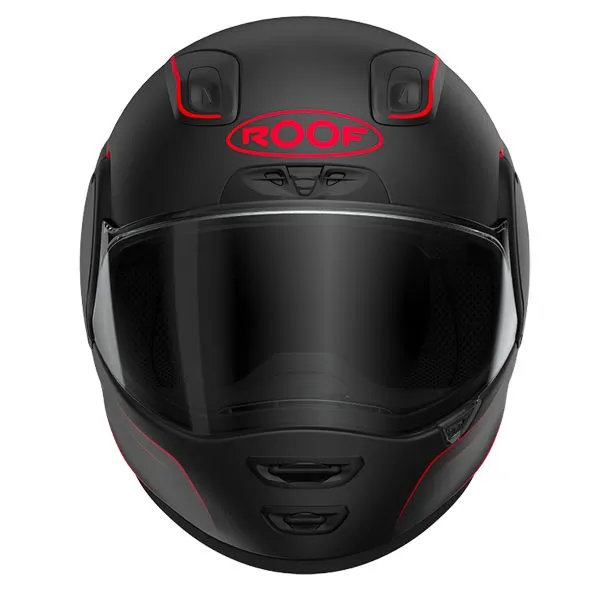 Casco Roof RO200 Neon Mat Black Red 