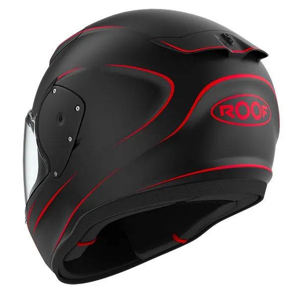 Casco Roof RO200 Neon Mat Black Red 