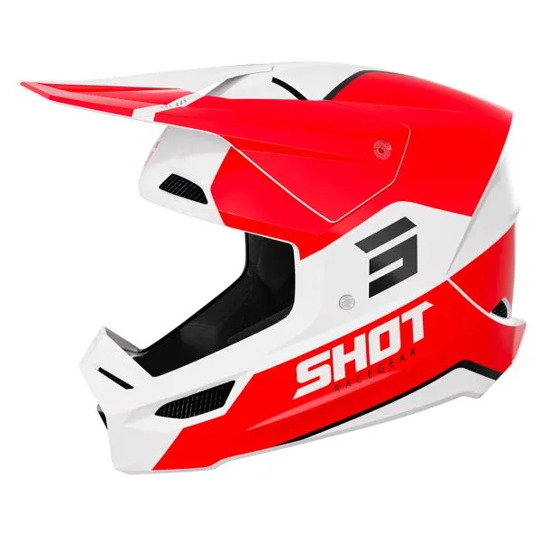 Casco SHOT Furious Bolt Red Glossy 