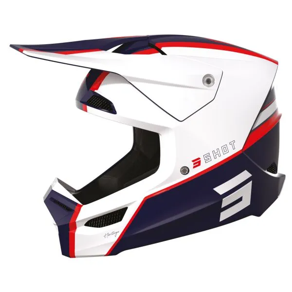 Casco SHOT Furious Heritage Blue Glossy 