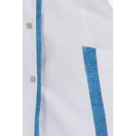 Chaqueta contraste azul