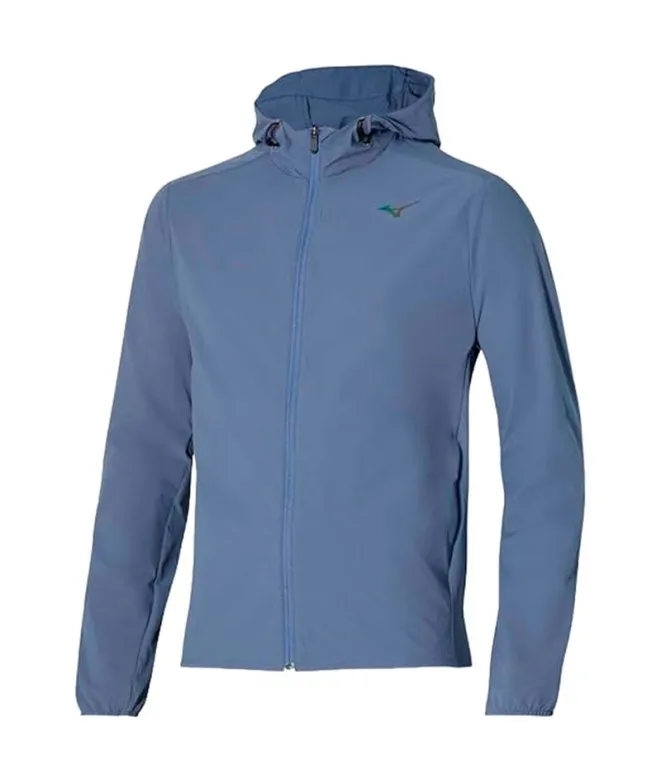 Chaqueta de Fitness Mizuno Two Loops 8 Hooded Azul Hombre