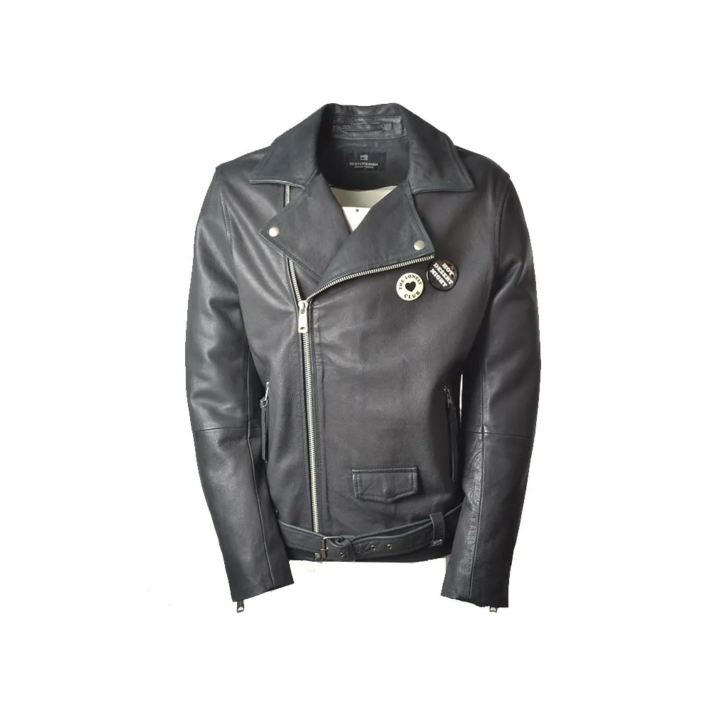 Chaqueta de Piel SCOTCH & SODA SSM142324.02 Color Negro