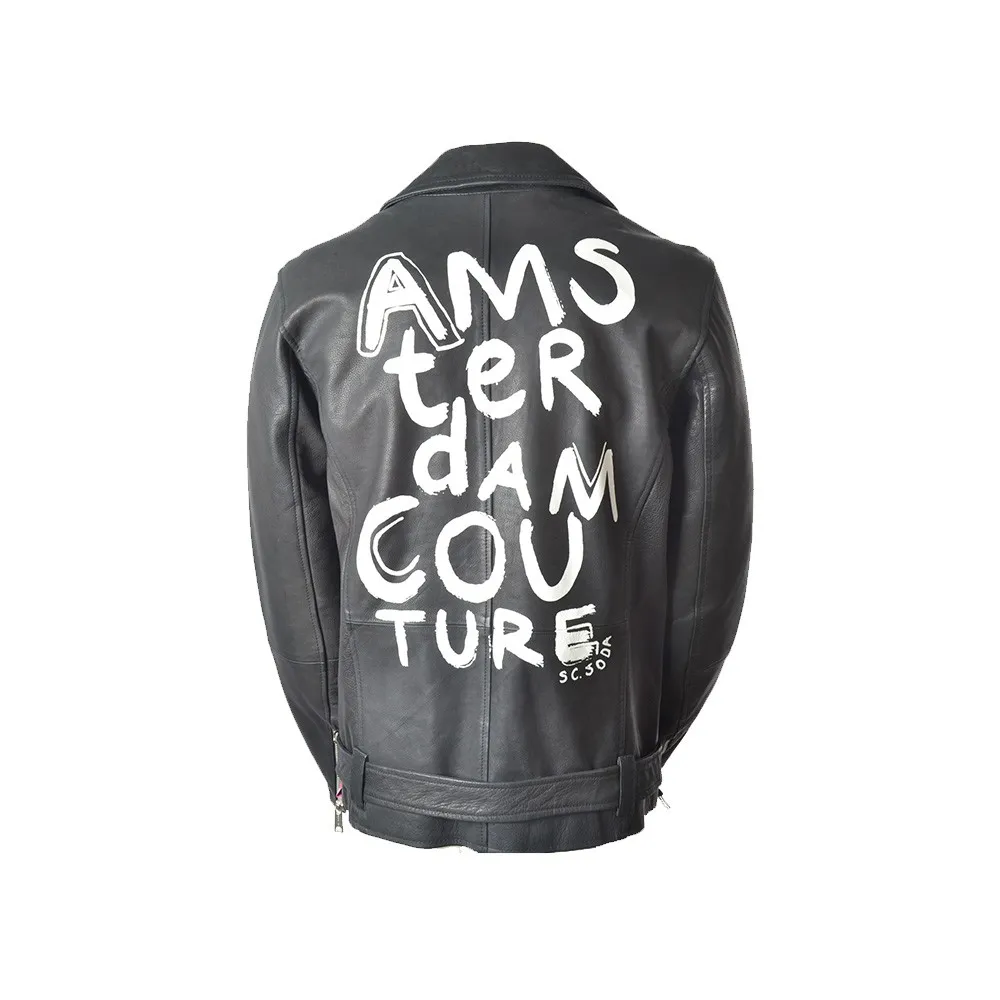 Chaqueta de Piel SCOTCH & SODA SSM142324.02 Color Negro