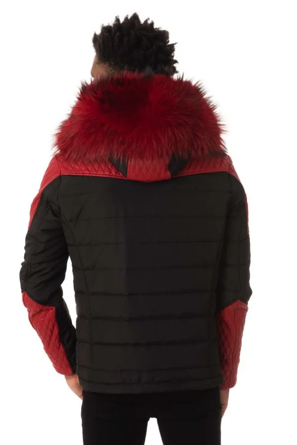 Chaqueta Hombre Horspist Carlton Noir/Rouge Col Rouge 