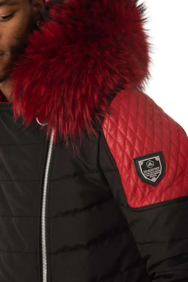 Chaqueta Hombre Horspist Carlton Noir/Rouge Col Rouge 