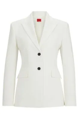 Chaqueta slim fit de tejido elástico
