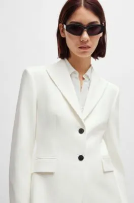 Chaqueta slim fit de tejido elástico
