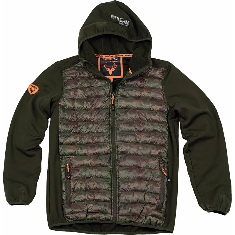 Chaqueta Workshell acolchada de estampado camuflaje WORKTEAM Sport S8550