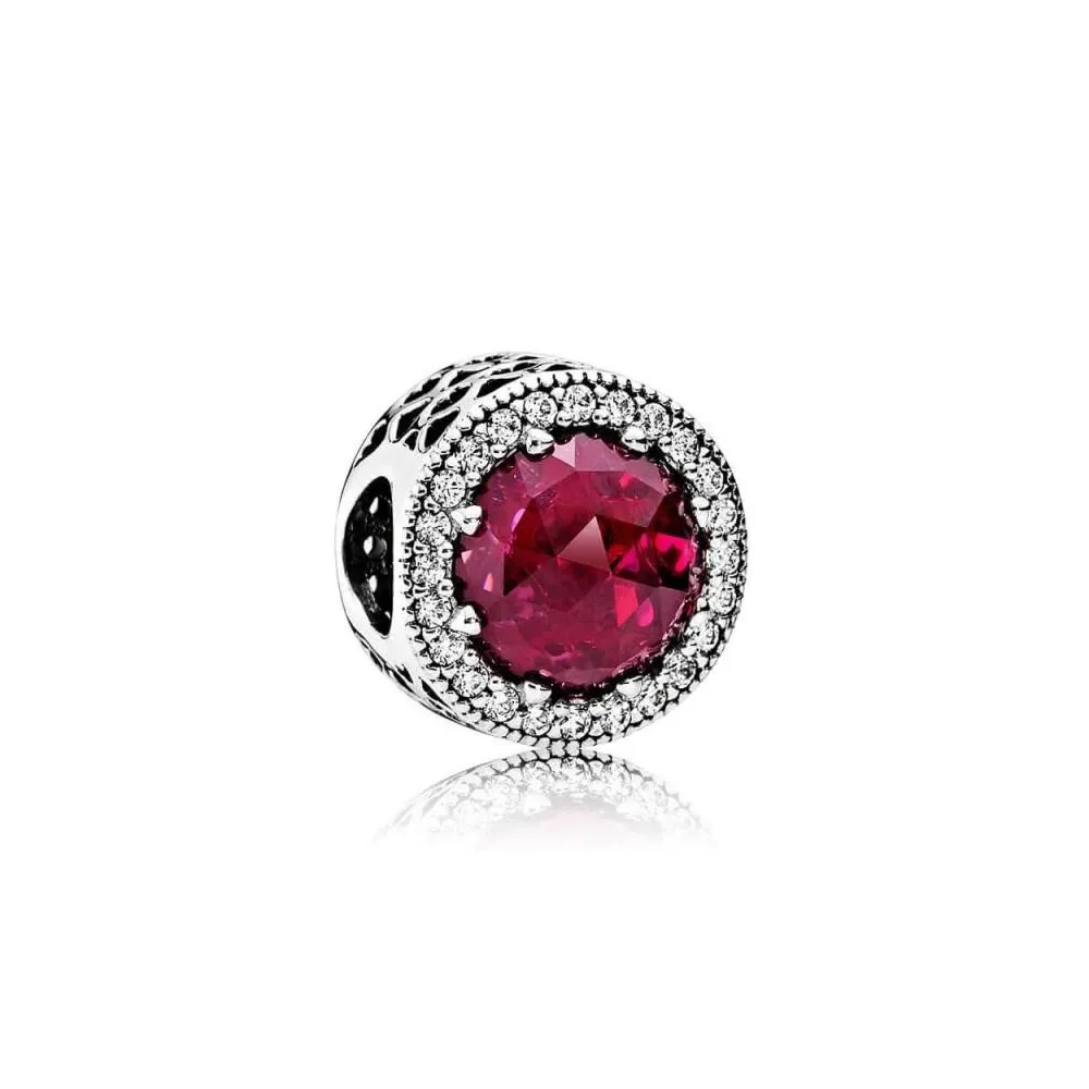 Charm Corazones Radiantes Cereza