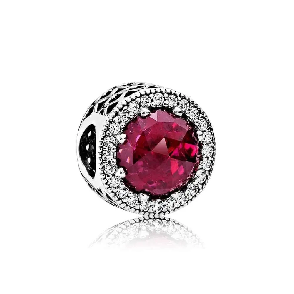 Charm Corazones Radiantes Cereza