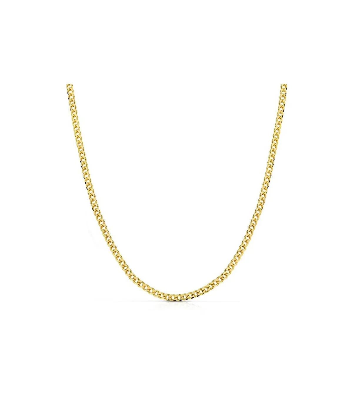 Chaîne Gourmette 2.5mm 18 K 50cm