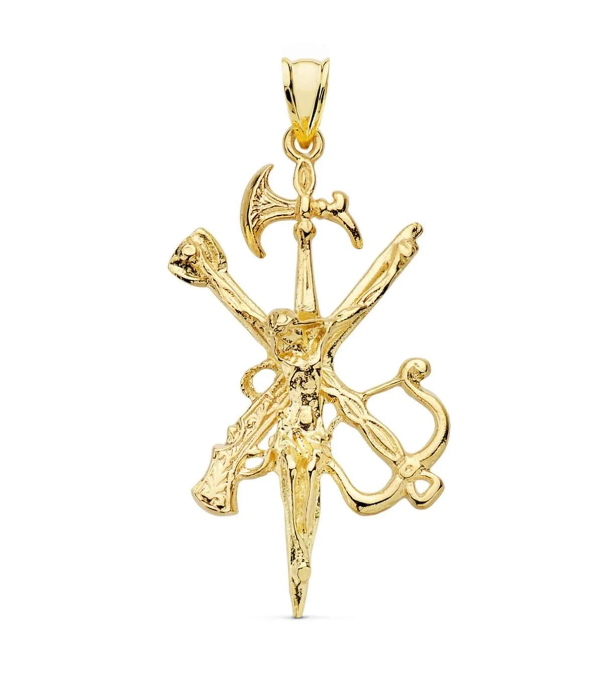 Christ Légion Or Jaune 18 K 45 MM
