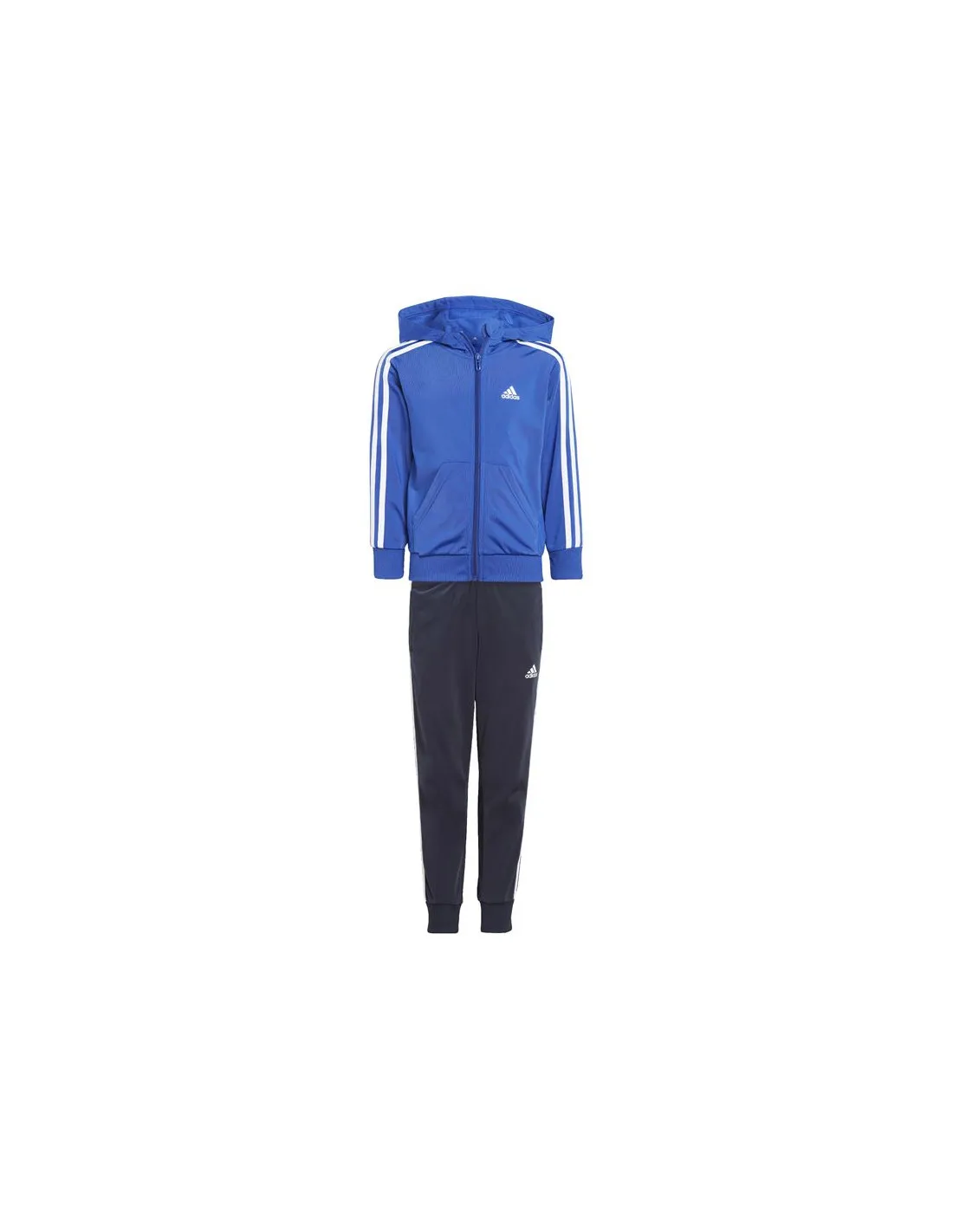 Chándal adidas 3 Bandas Shiny Infantil Azul