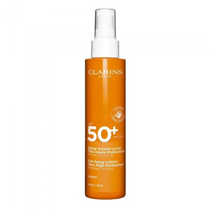 CLARINS Protector Solar en Spray con Alta Protección para el Cuerpo SPF50+