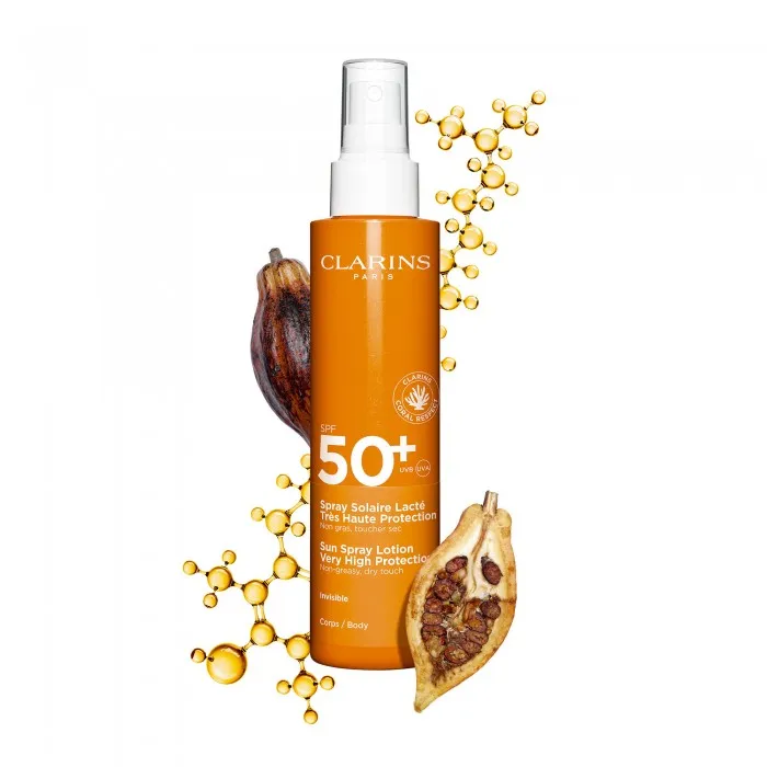 CLARINS Protector Solar en Spray con Alta Protección para el Cuerpo SPF50+