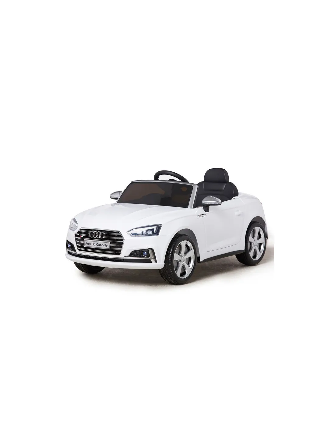 Coche eléctrico radio control Audi S5 blanco
