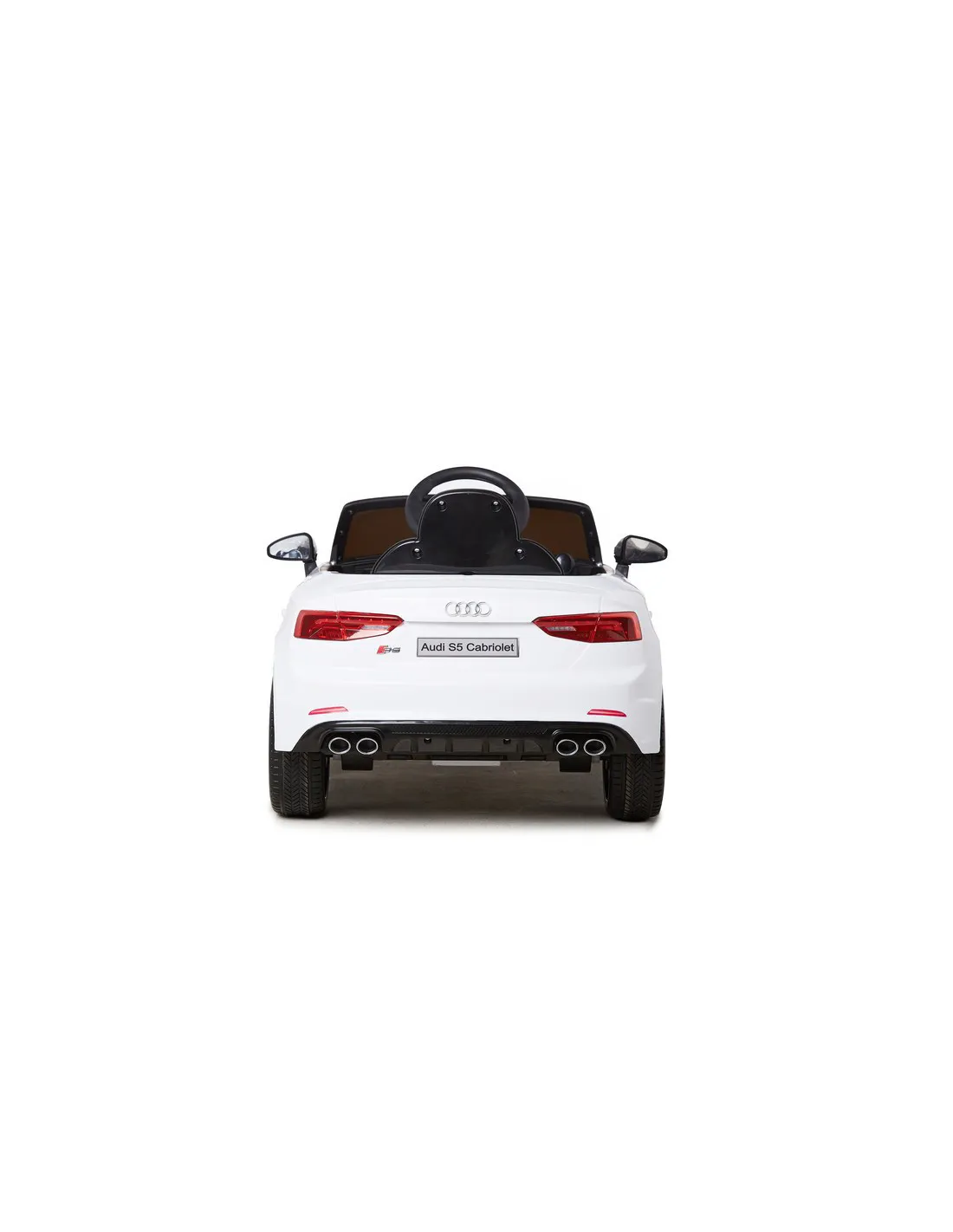 Coche eléctrico radio control Audi S5 blanco