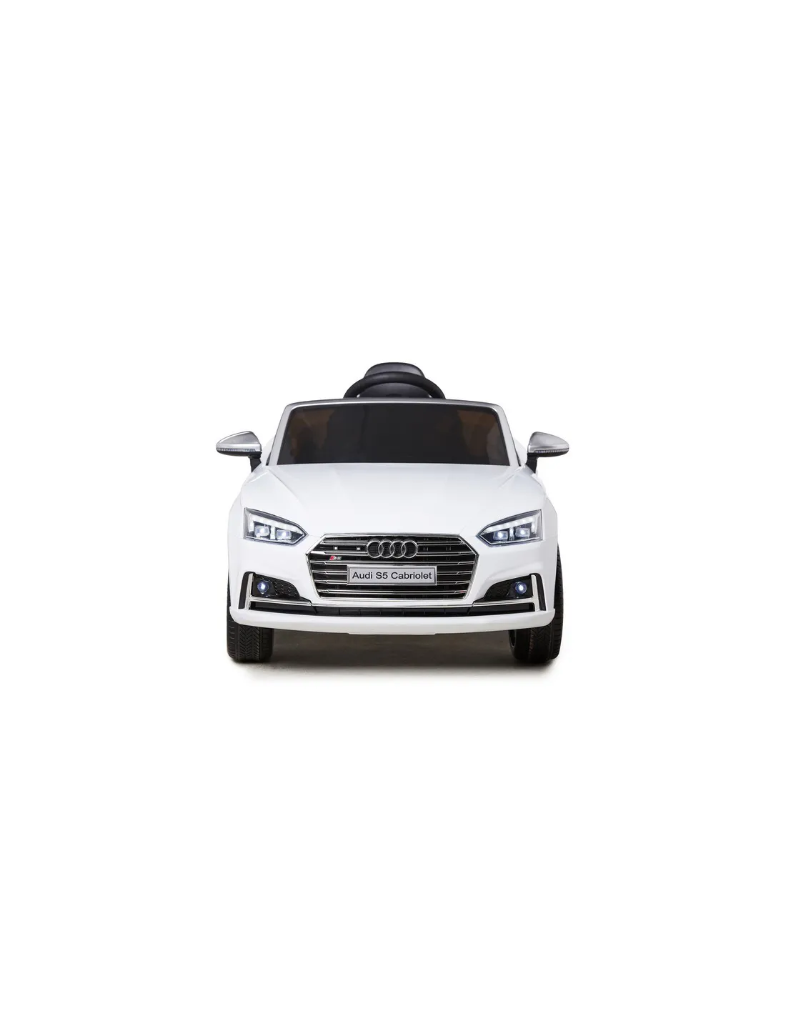 Coche eléctrico radio control Audi S5 blanco