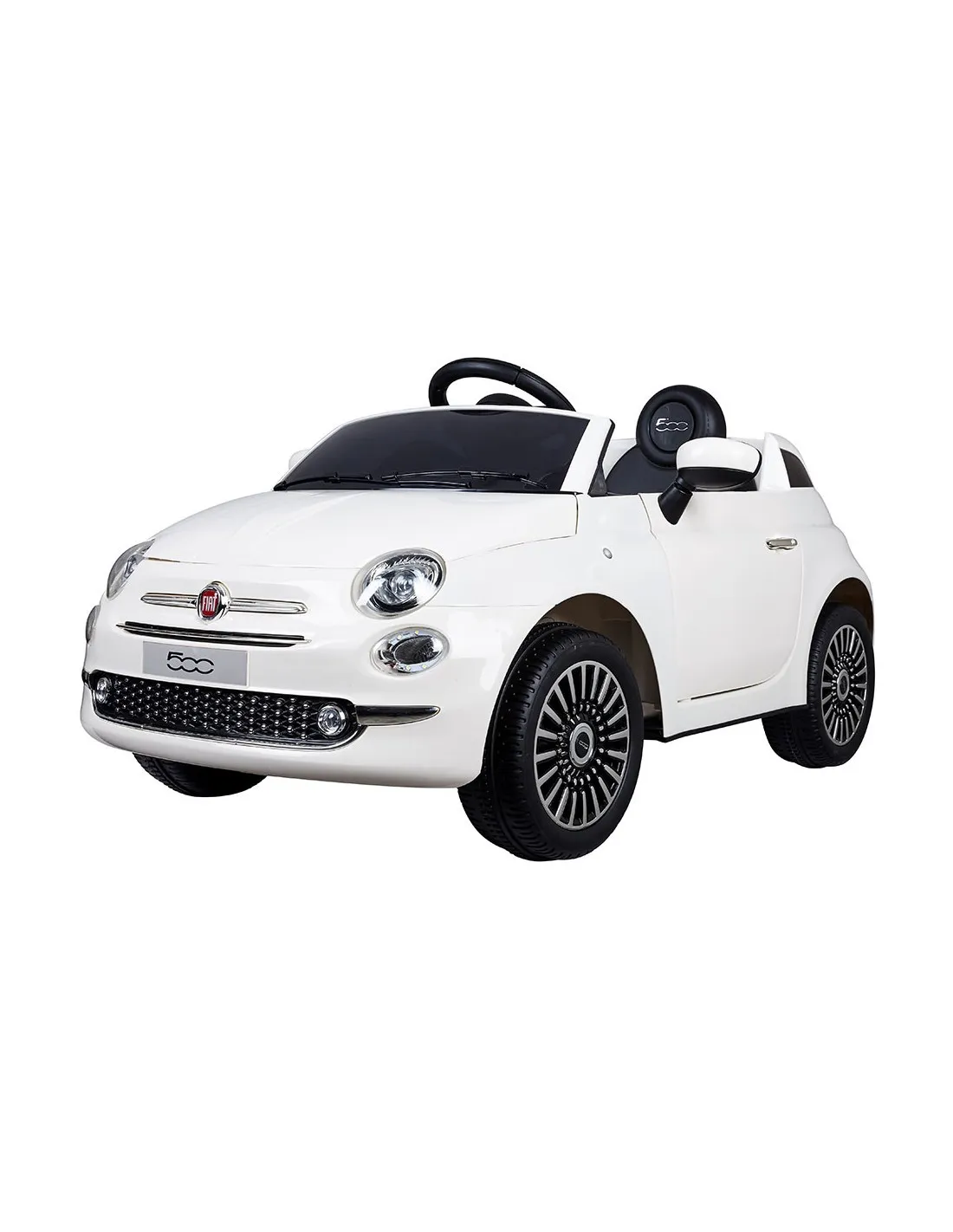 Coche eléctrico radio control Fiat 500 blanco