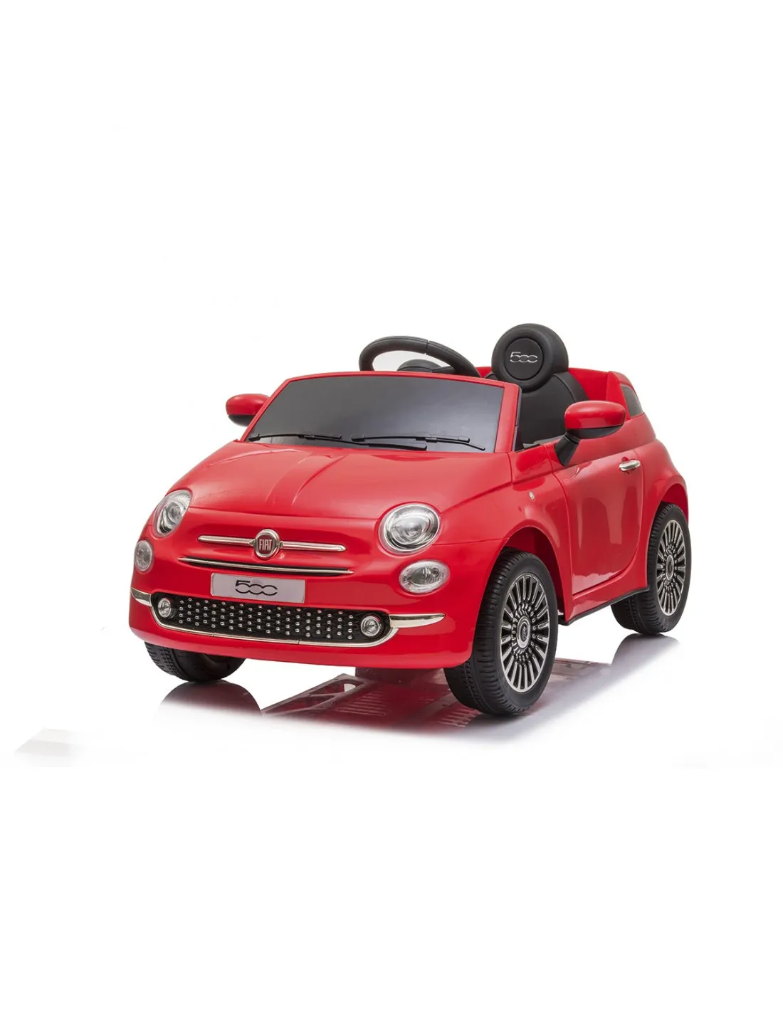 Coche eléctrico radio control Fiat 500 rojo