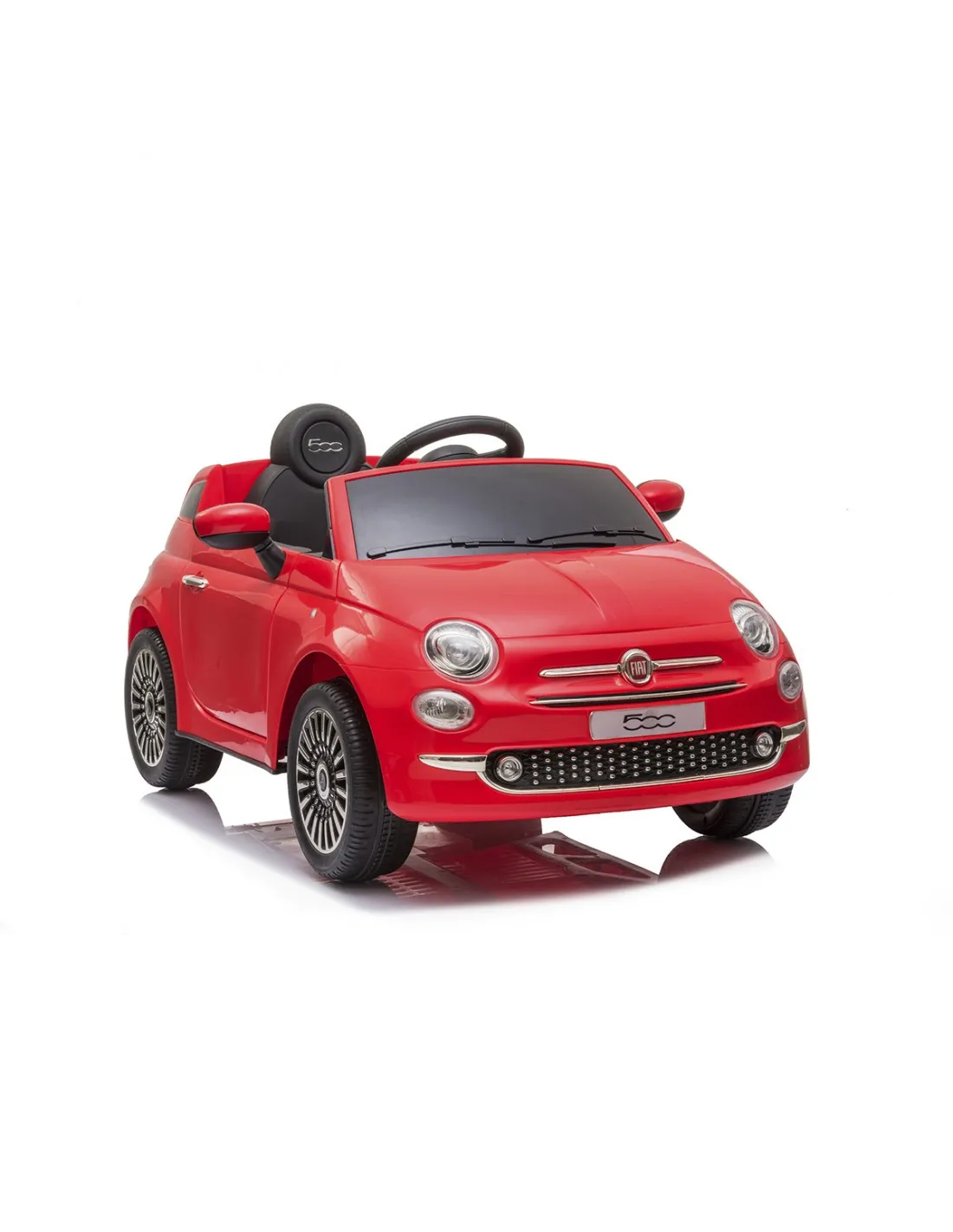 Coche eléctrico radio control Fiat 500 rojo