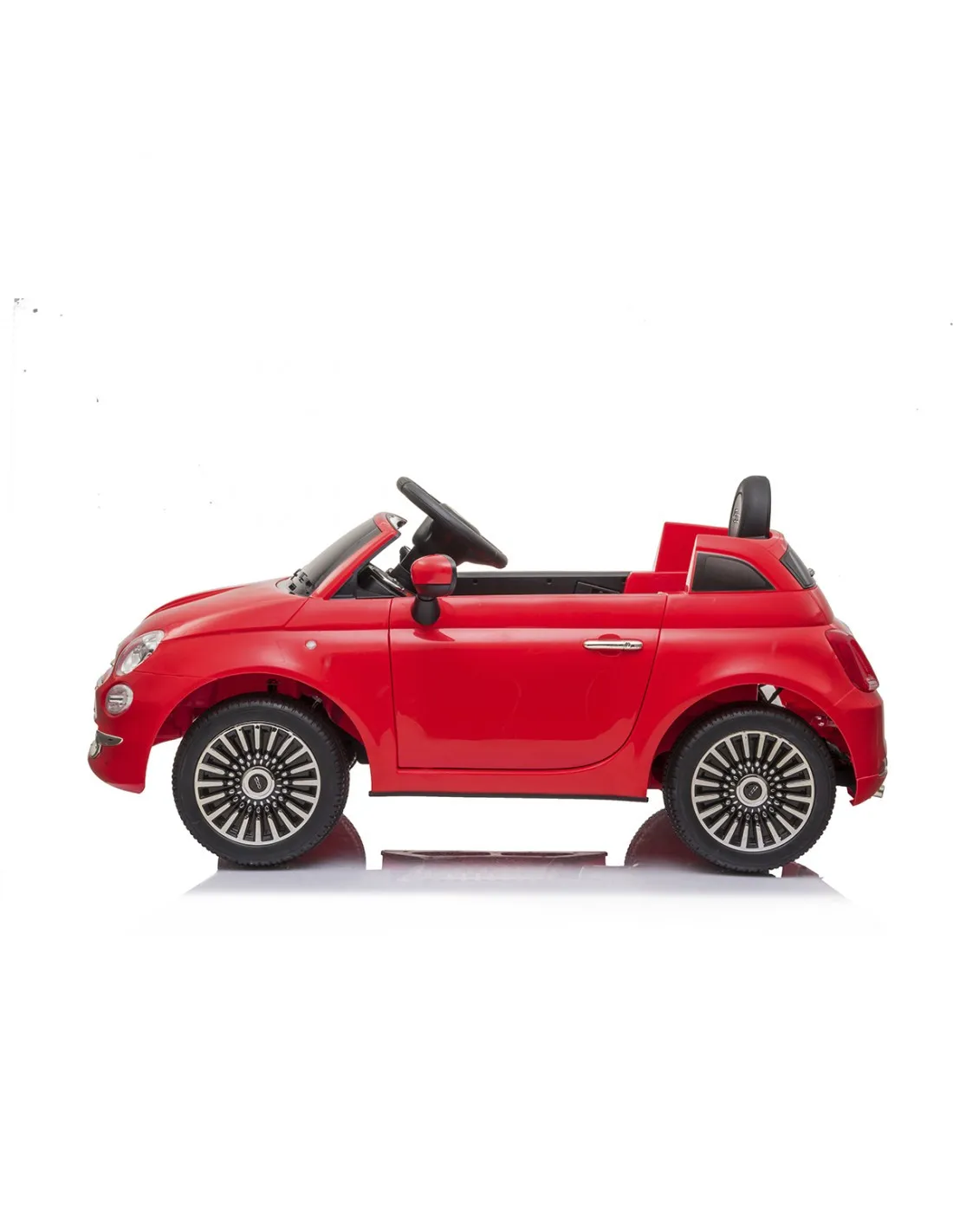 Coche eléctrico radio control Fiat 500 rojo