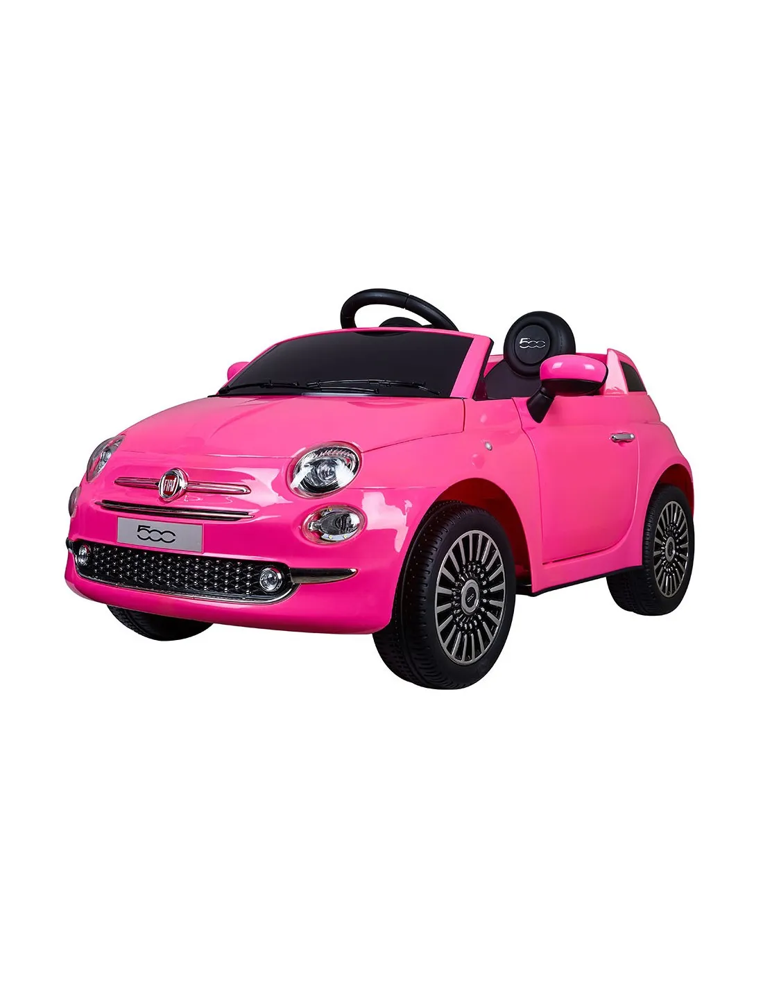 Coche eléctrico radio control Fiat 500 rosa