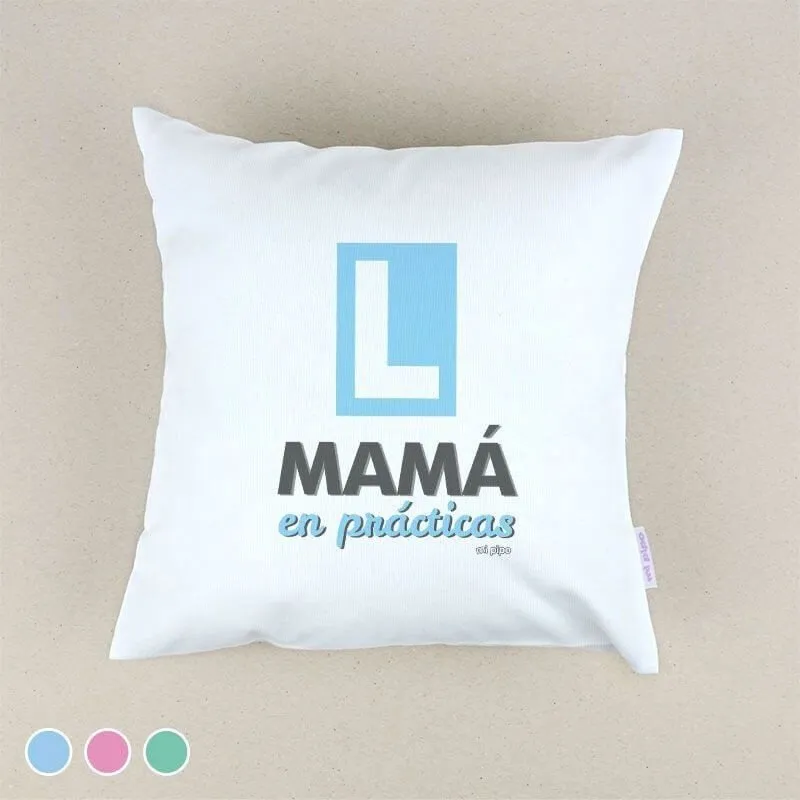 Cojín bebé Mamá en prácticas