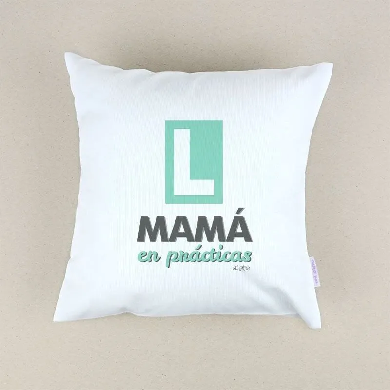 Cojín bebé Mamá en prácticas