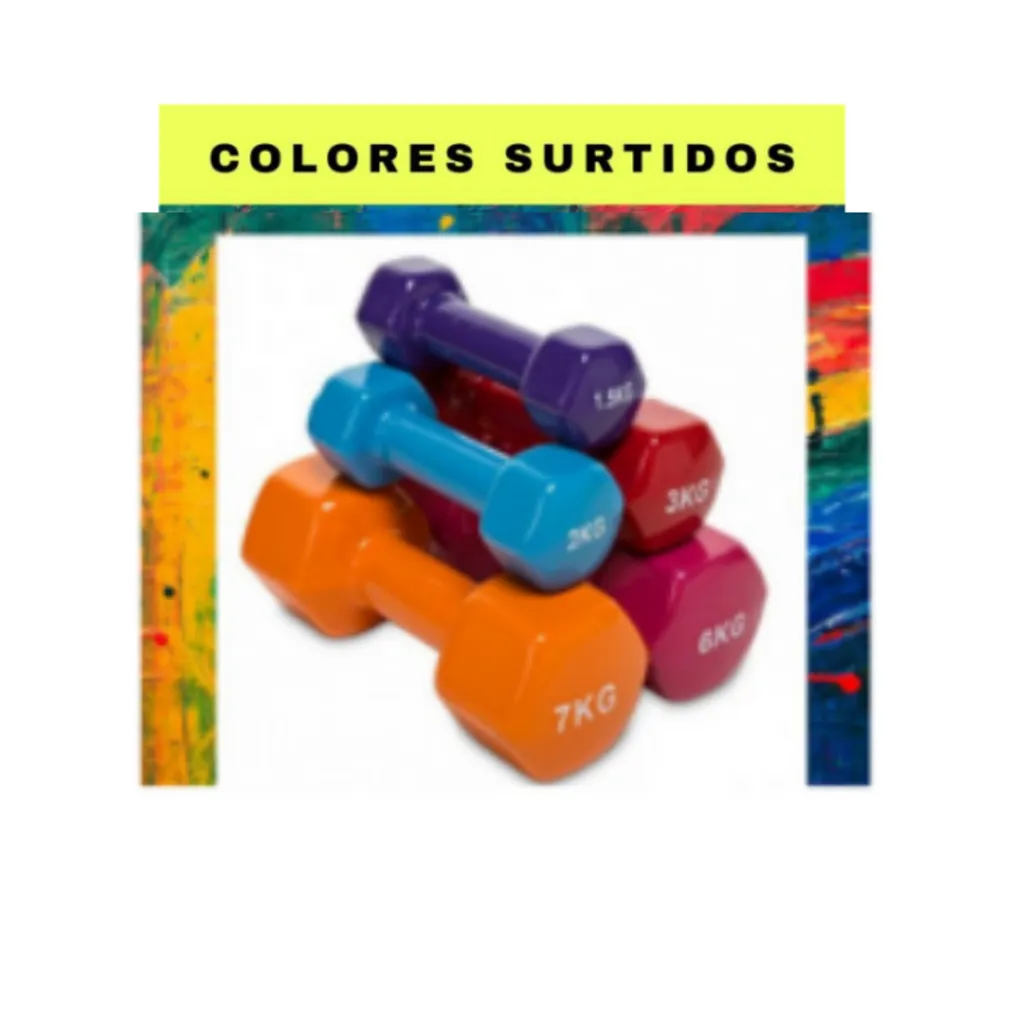 COMO GYM! 6 MANCUERNAS PLASTICAS 2 KG C/U  30323
