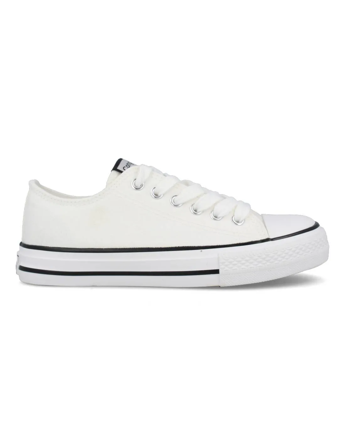 CONGUITOS  BASKET BAJA KIDS LONA BLANCO