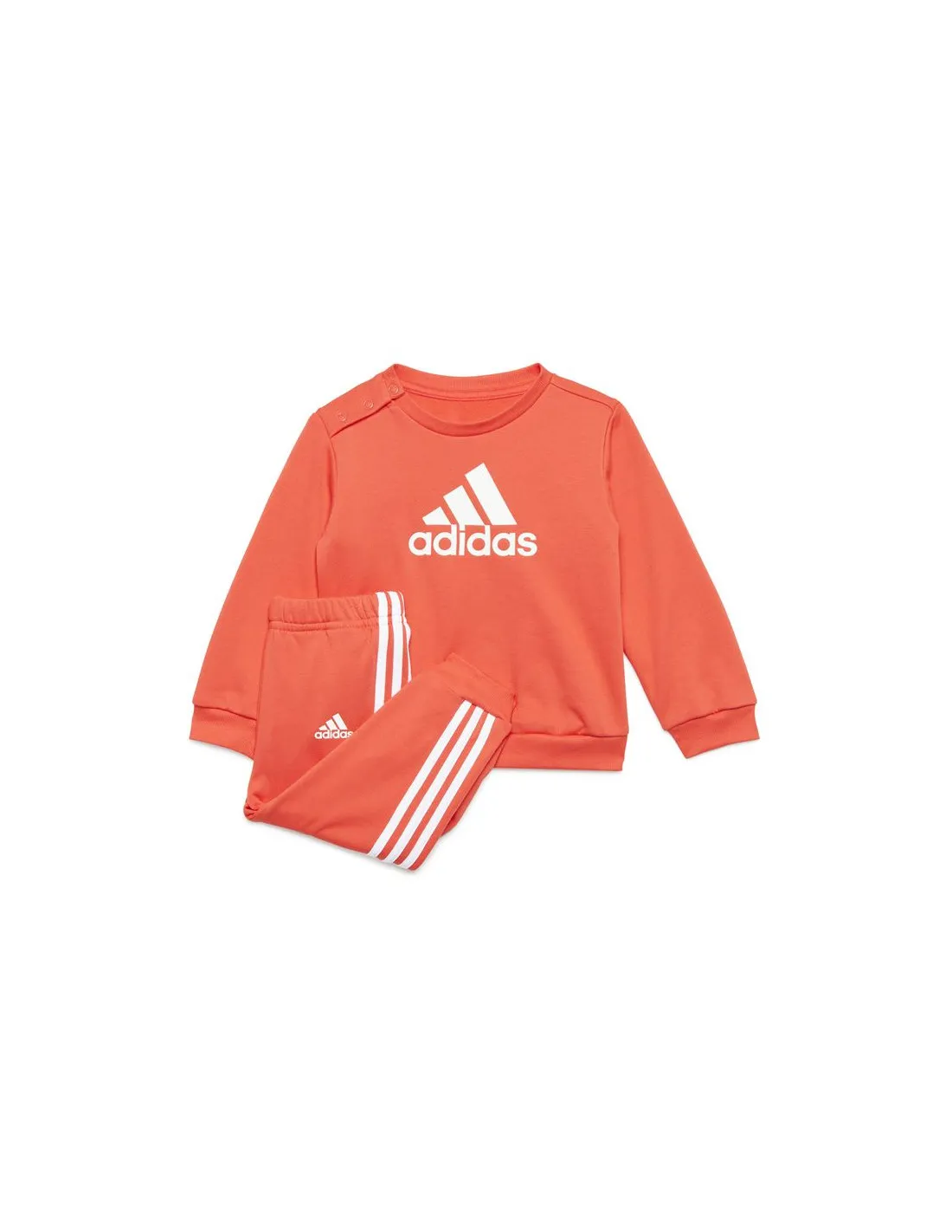 Conjunto adidas Bos Logo Jogger French Terry Infantil Rojo