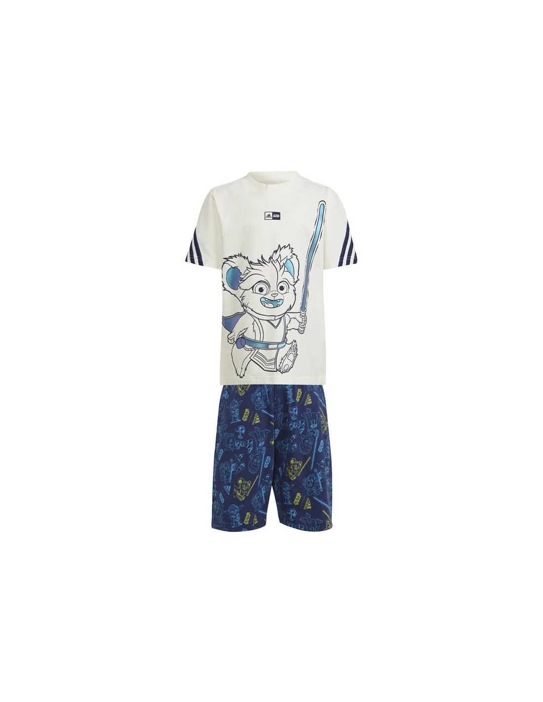 Conjunto adidas Star Wars Young Jedi Infantil Blanco Azul