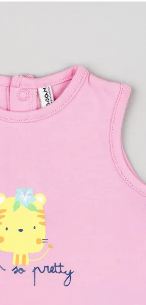 Conjunto Bebe Niña Estampado Con volantes