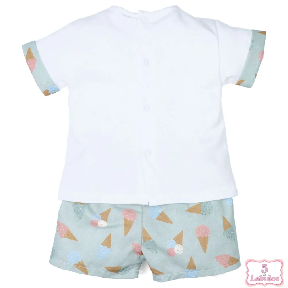 CONJUNTO BEBÉ NIÑO HELADOS Popys