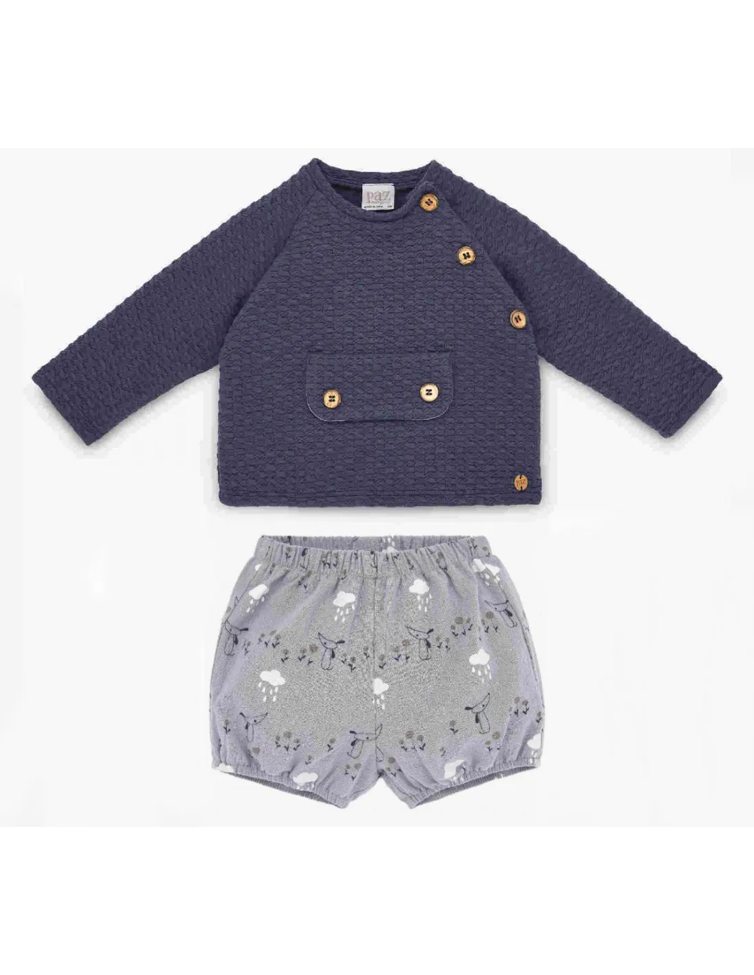 Conjunto bebé Confort gris e Paz Rodríguez invierno