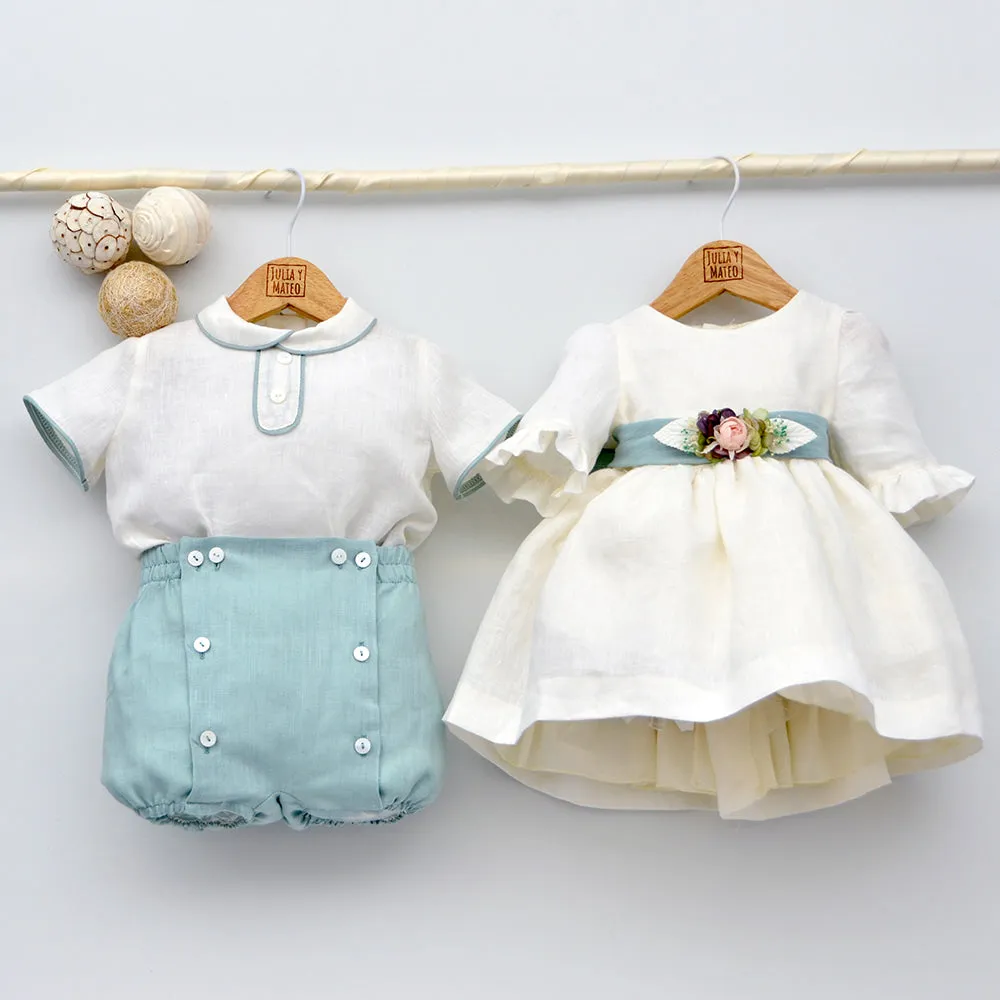 Conjunto bebé lino Beatriz