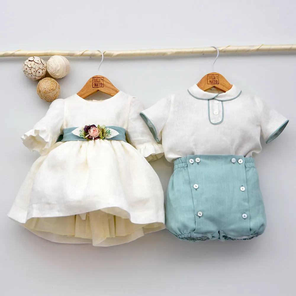 Conjunto bebé lino Beatriz