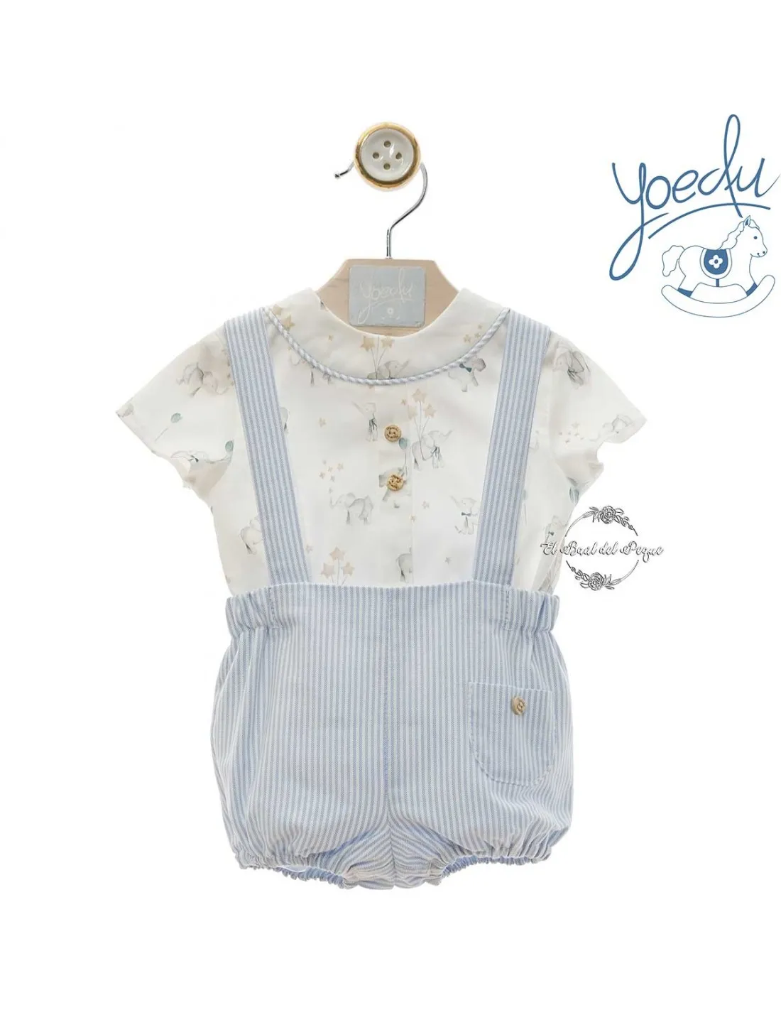 Conjunto Bebé Niño Celeste Yoedu Familia Arenilla